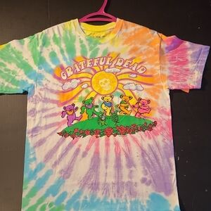 Liquid Blue Band T-Shirt Grateful Dead Tie-Dye 00S Men's Med Multicolor NWOT